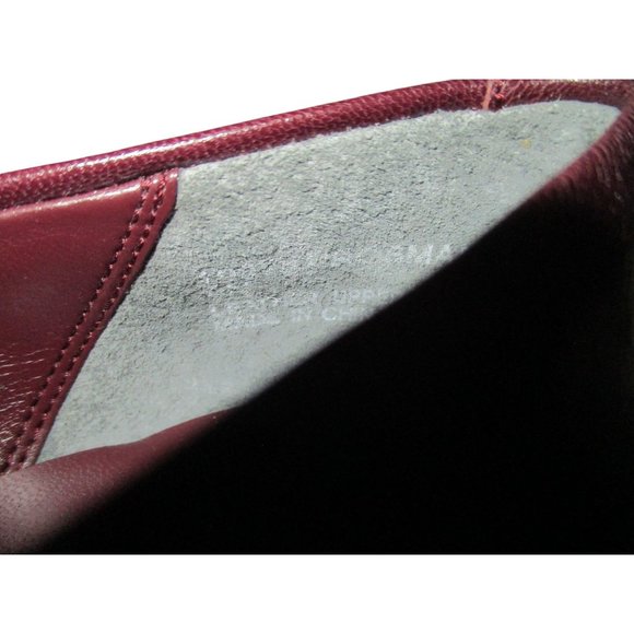 *M. Patrick Oxblood Burgundy Square Toe Patent Leather Pumps - Picture 8 of 8